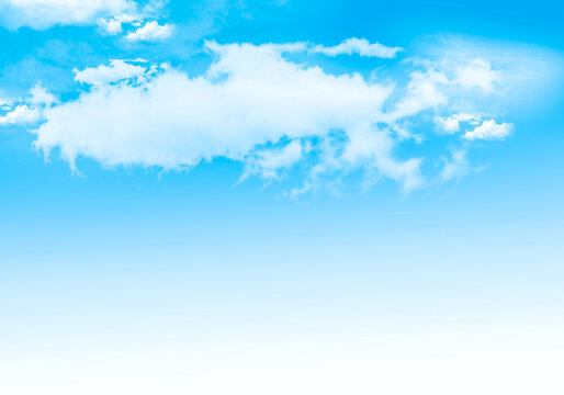 Blue sky background with white clouds. Nature background.
