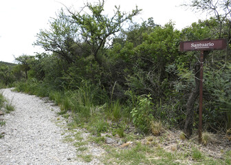 signpost on the mountain