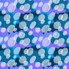 Cartoon festive balloons seamless birthday pattern for wrapping paper and kids clothes print and fabrics