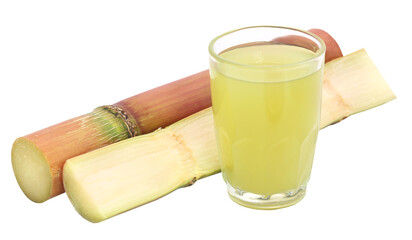 Pieces of sugarcane juice