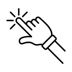 Click Icon Logo Design Vector Template Illustration Sign And Symbol Pixels Perfect