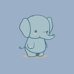 elephant, animal, cartoon, vector, illustration, mammal, baby, fun, cute, safari, funny, wild, character, art, drawing, zoo, nature, pink, wildlife, love, animals, design, big, happy, clipart