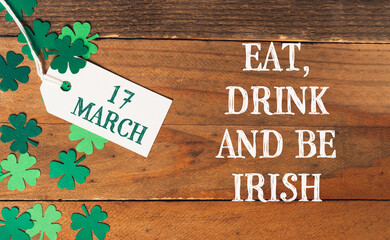 17 March St. Patrick's day holiday celebration. High quality photo