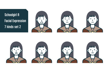 女子校生のバストショット7点セットNo.2