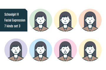 女子校生のバストショット7点セットNo.3