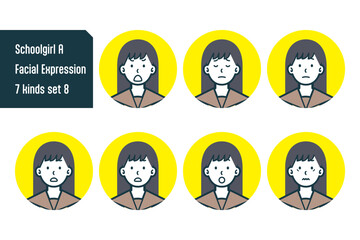 女子校生のバストショット7点セットNo.8