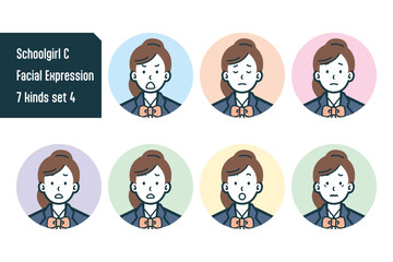 女子校生のバストショット7点セットNo.4