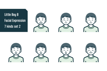 男の子のバストショット7点セットNo.2