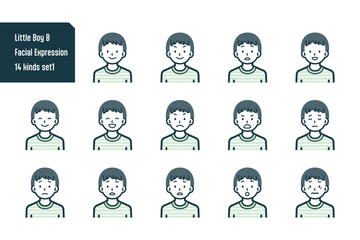 男の子のバストショット14点セットNo.1