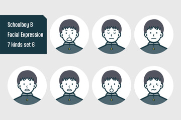 男子校生のバストショット7点セットNo.6