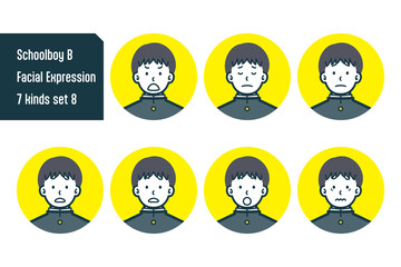 男子校生のバストショット7点セットNo.8