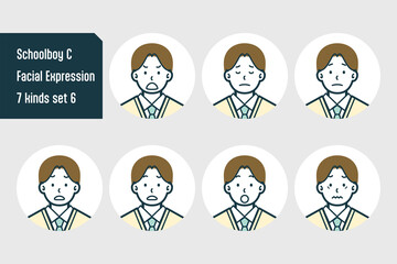 男子校生のバストショット7点セットNo.6