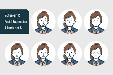 女子校生のバストショット7点セットNo.6