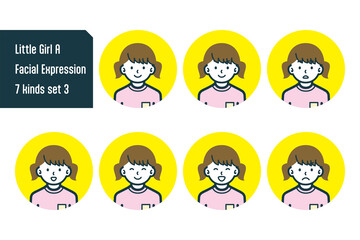 女の子のバストショット7点セットNo.7