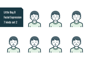 男の子のバストショット7点セットNo.2