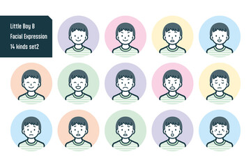 男の子のバストショット14点セットNo.2