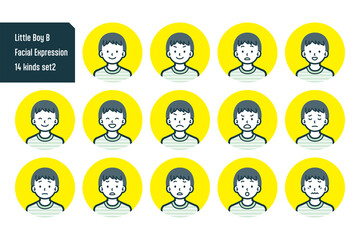 男の子のバストショット14点セットNo.4