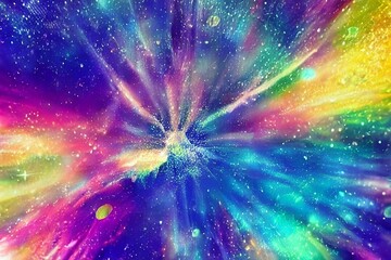 abstract space background with rays