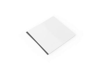 High Angle View of Square Brochure Transparent Background