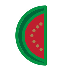Watermelon Flat Icon
