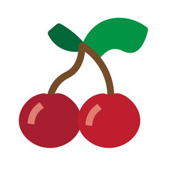 Cherry Flat Icon