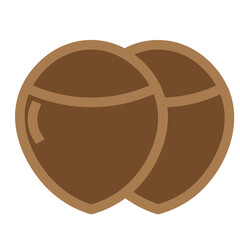 Chestnut Flat Icon