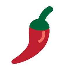 Chili Pepper Flat Icon