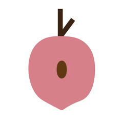 Peach Flat Icon