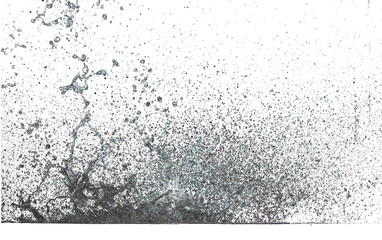 Blur Defocus Image of Water hit wall ground, explode into drop droplet. Amount Water attack impact and fluttering in air explosion. Stop motion freeze shot. Splash Water for texture elements