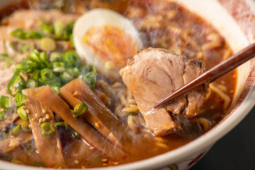 美味しいラーメンとチャーシュー