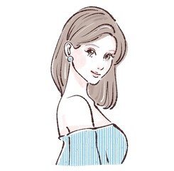 女性のイラスト素材