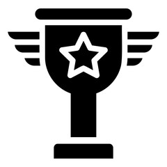 trophy glyph icon