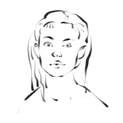 Abstract female line drawing, continuous line art abstract drawing. Woman Fashion Minimalist Concept, Beauty Drawing, black and white Illustration for logo, sublimation, prints, T-shirt