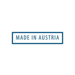 Made in Austria icon vector logo design template