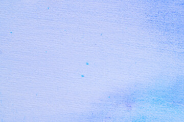 Abstract light blue watercolor painting as background, top view