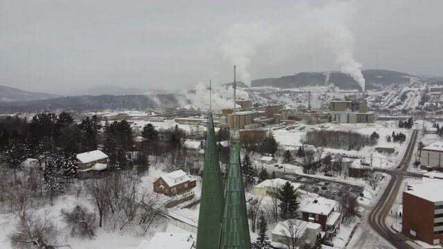Edmunston, New Brunswick- Immaculate Conception Cathedral in Winter
