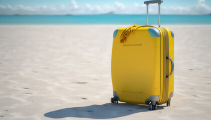 A yellow suitcase filled with sunshine and ocean breezes