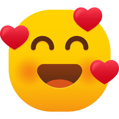 Smiling Face with Hearts emoji