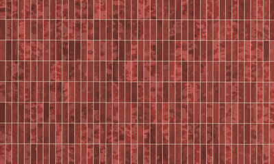 Brown mini brick wall texture vector background. closeup brick wall surface