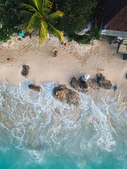 Bingin Beach Uluwatu Bali drone view aerial tropical