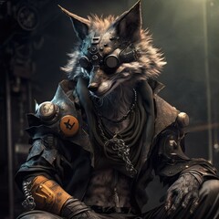 Cyberpunk Furry style