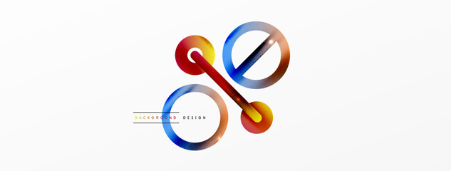 Circle composition abstract background. Trendy techno business template for wallpaper, banner, background or landing