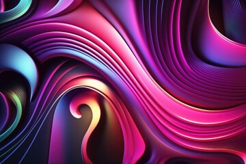 Abstract 3D Background with Fluid Creative, generative ai
