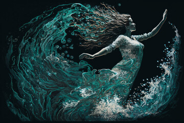 The Oceanic Dance: Fluid Movement, Transcendent Energy