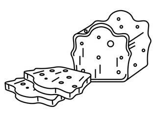 sliced bread pastry product