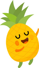 Pineapple Cartoon Character