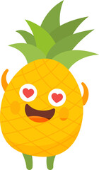 Pineapple Cartoon Character