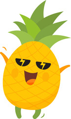 Pineapple Cartoon Character
