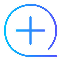 Obraz premium plus gradient icon