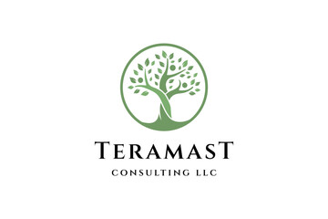 Creative tree logo design for business company